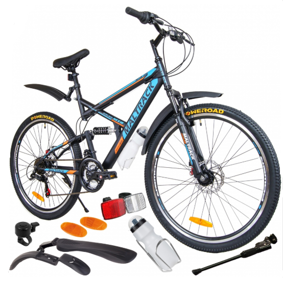 Bicicleta MTB 26" MalTrack Target BLUE/ORANGE 107762