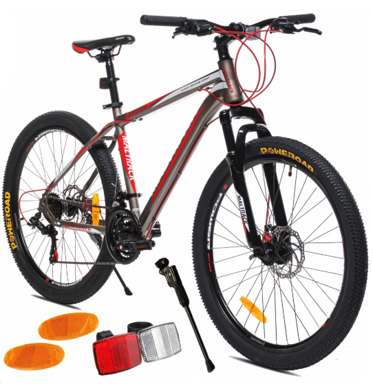 Bicicleta MTB 26" MalTrack SPORT gri/rosu, 107779