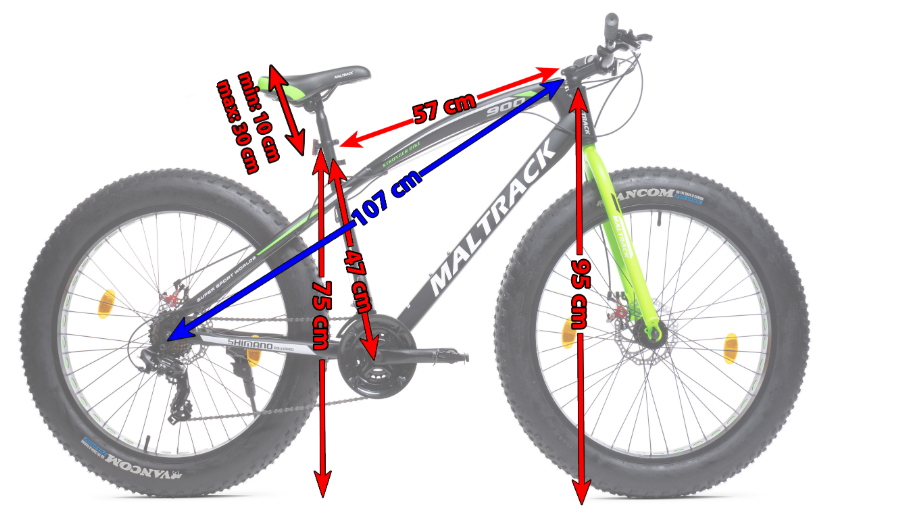 Bicicleta 26" FAT BIKE MalTrack JAGURA, 107780