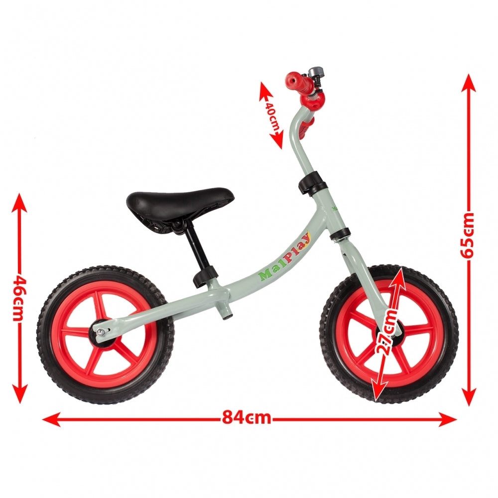 Bicicleta de fond cu clopotel EVA 12", Malplay 107365