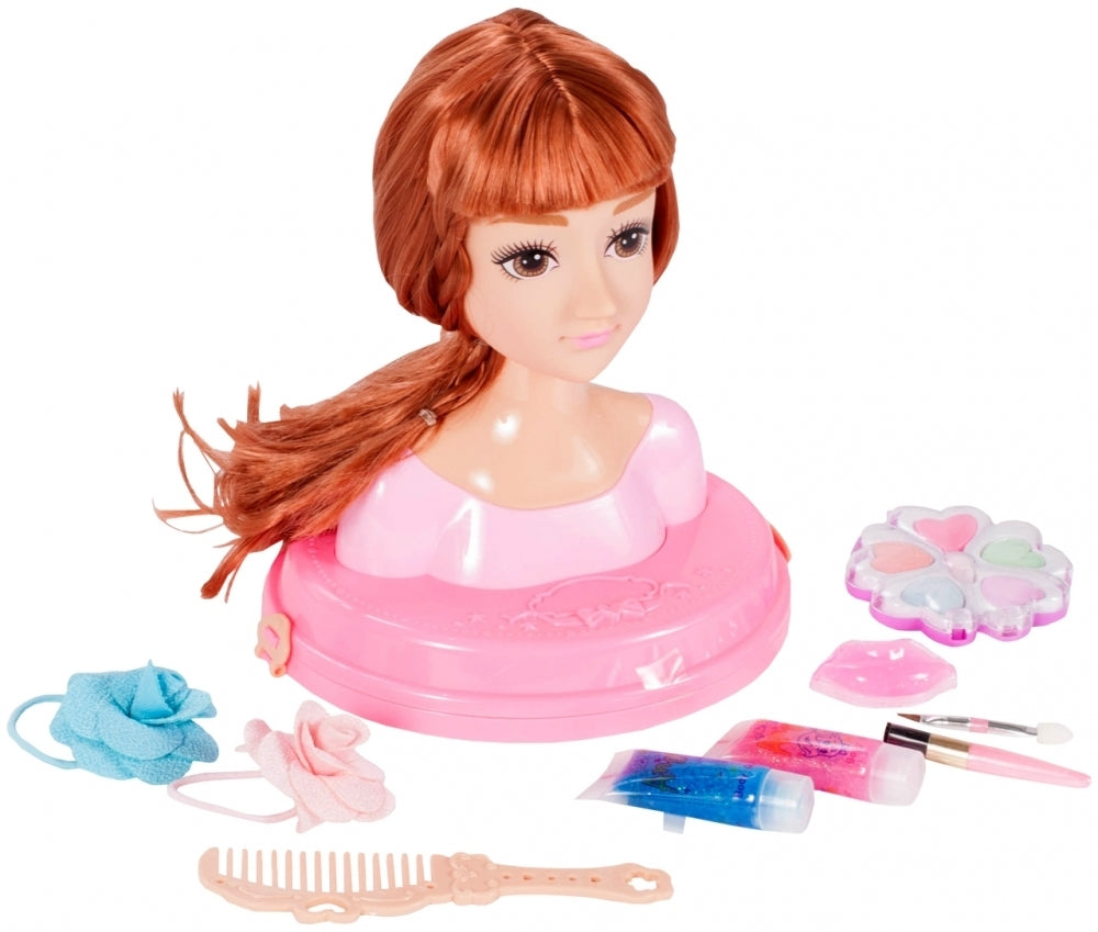 Cap de papusa + accesorii pentru stilizare, Malplay 107745