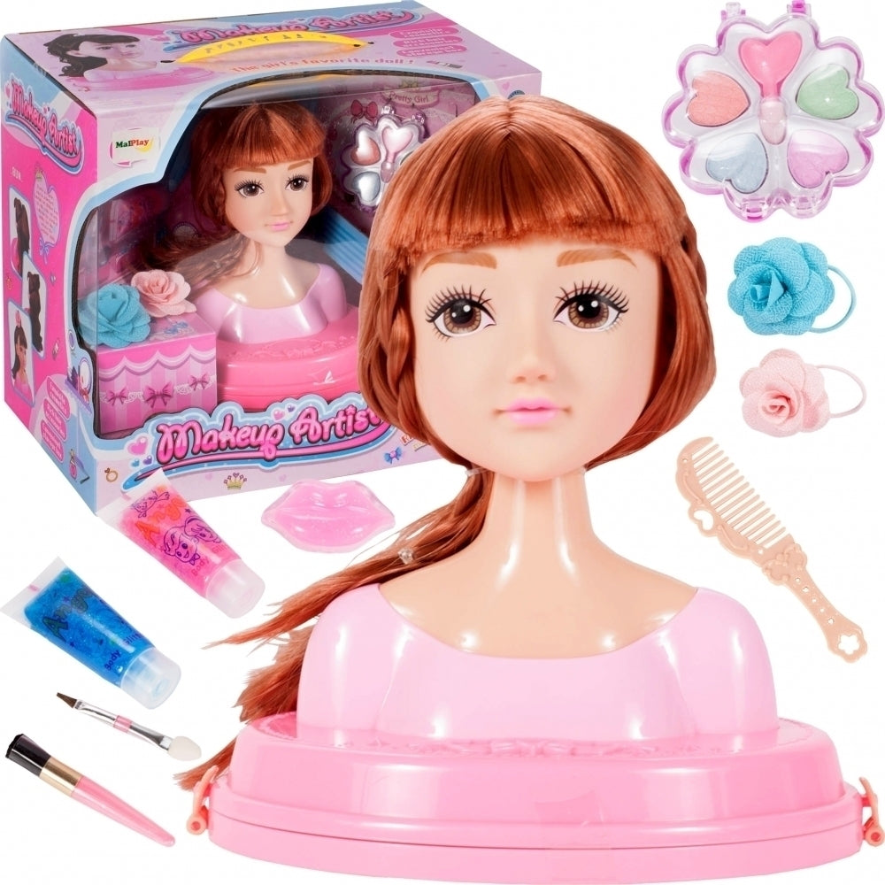 Cap de papusa + accesorii pentru stilizare, Malplay 107745