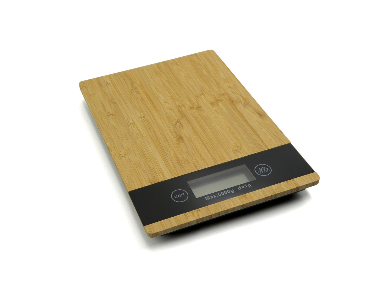 Cântar de bucătărie din bambus 5kg 23x16cm, GEKO GH03002