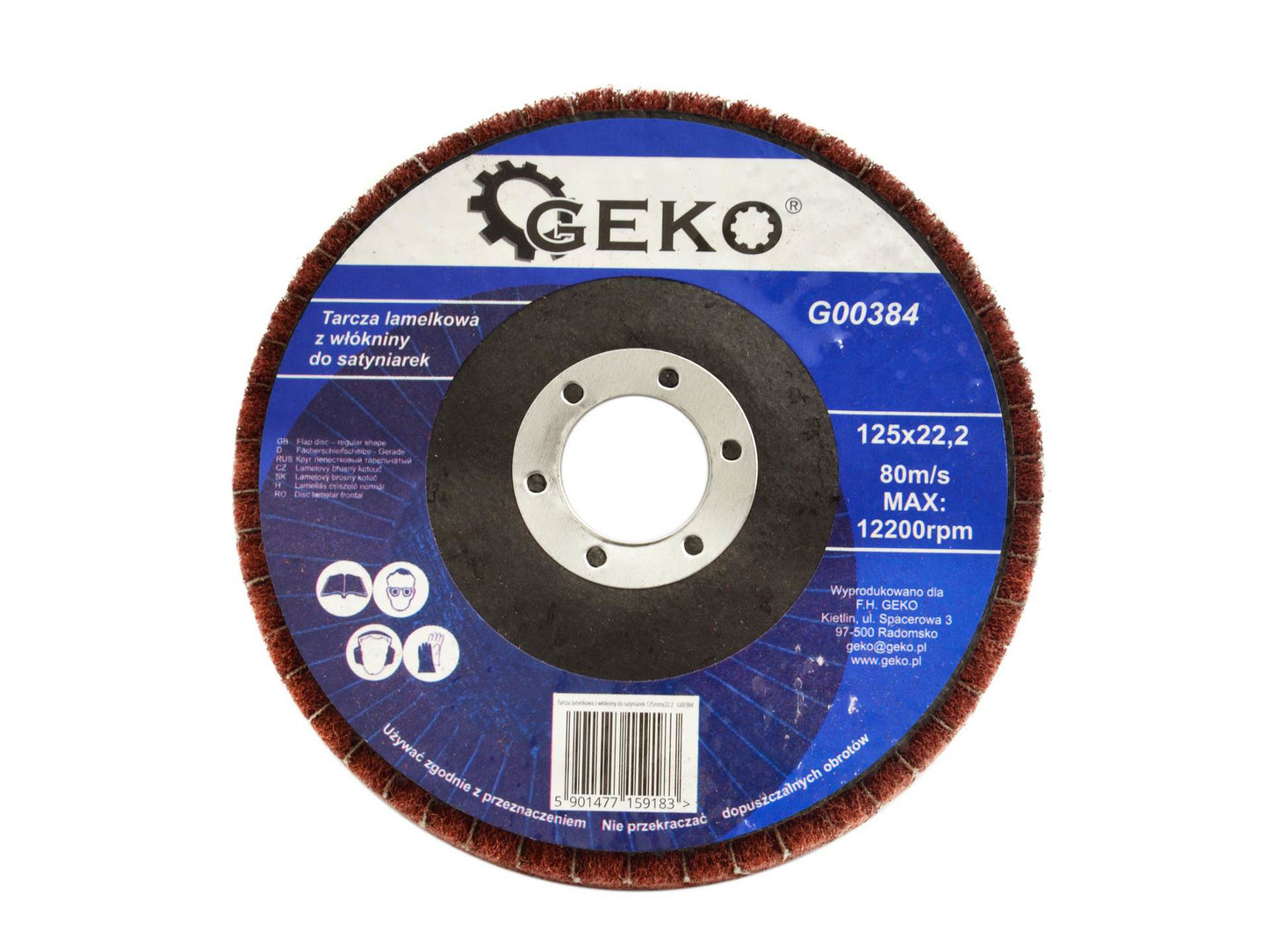 Disc pentru slefuit 125mm x 22.2, Geko G00384