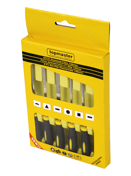 Set pile 140mm 6 piese, Topmaster 360514