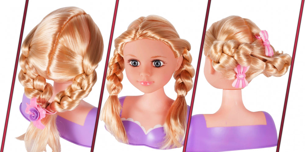 Cap de papusa pentru stilizat + accesorii, Malplay 107576