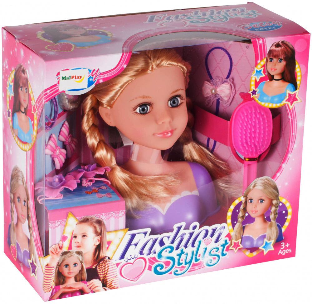 Cap de papusa pentru stilizat + accesorii, Malplay 107576