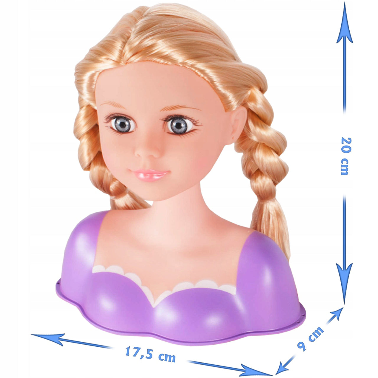 Cap de papusa pentru stilizat + accesorii, Malplay 107576