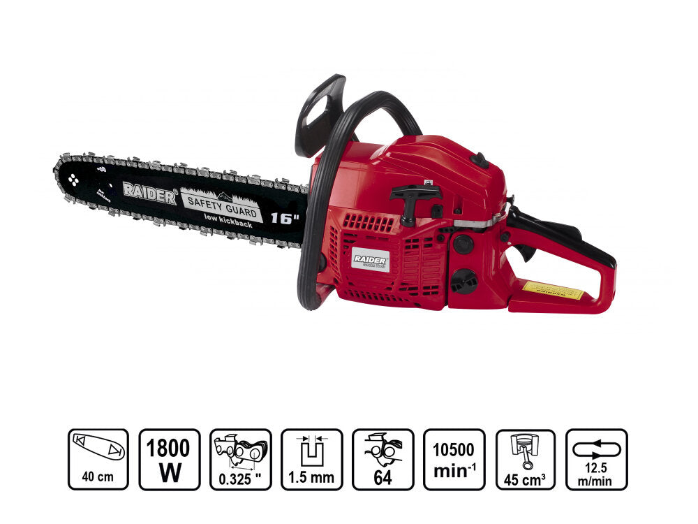Motofierastrau pe benzina 400mm 16” 1800W RD-GCS24, Raider 076706