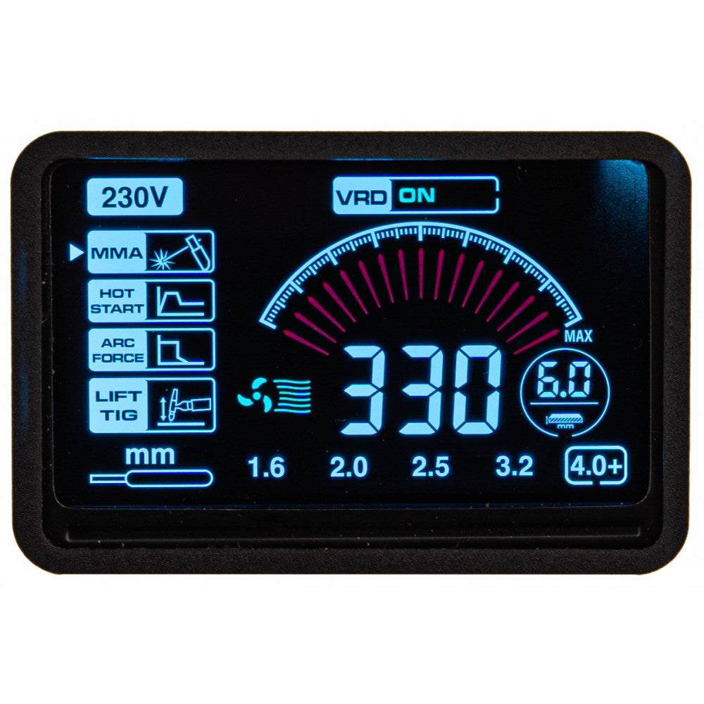 Invertor de sudura cu LCD 330A IGBT, Powermat PM-IMGT-330S