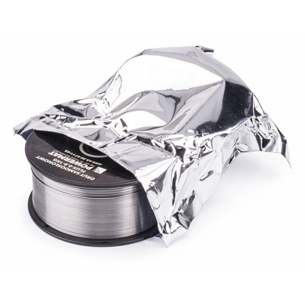 Sârmă de sudură cu carcasă (auto-ecranare) 0,8mm 1kg, Powermat PM0911