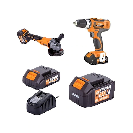 Polizor cu masina de gaurit VLN 4320+VLN 3220, Villager 060108