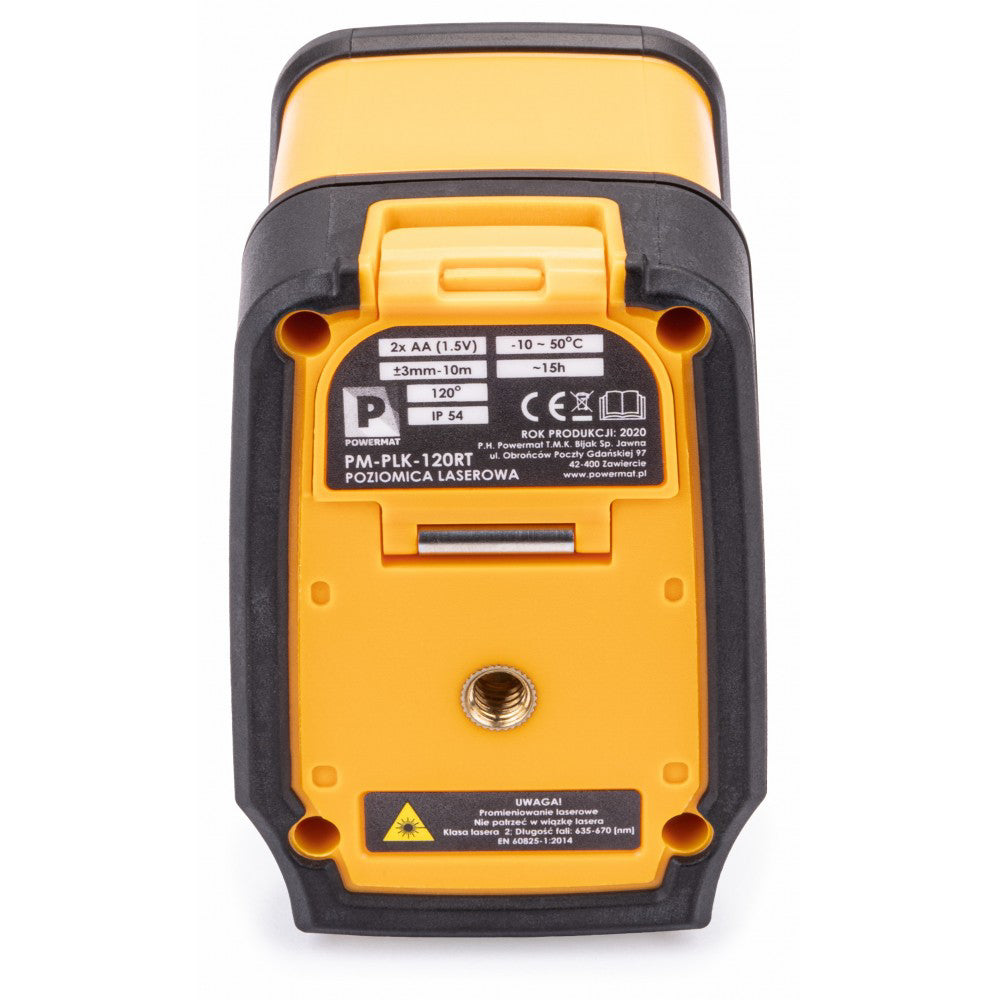 Nivel laser transversal + trepied și husă de transport, Powermat PM-PLK-120RT