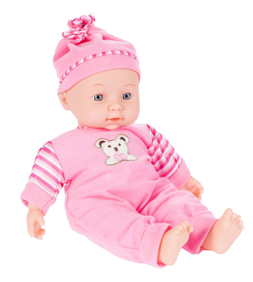 Papusa bebelus cu sunet 34cm, Malplay 101297