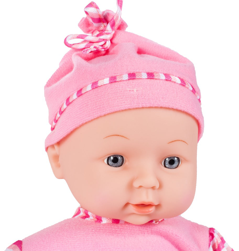 Papusa bebelus cu sunet 34cm, Malplay 101297