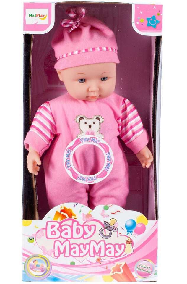 Papusa bebelus cu sunet 34cm, Malplay 101297