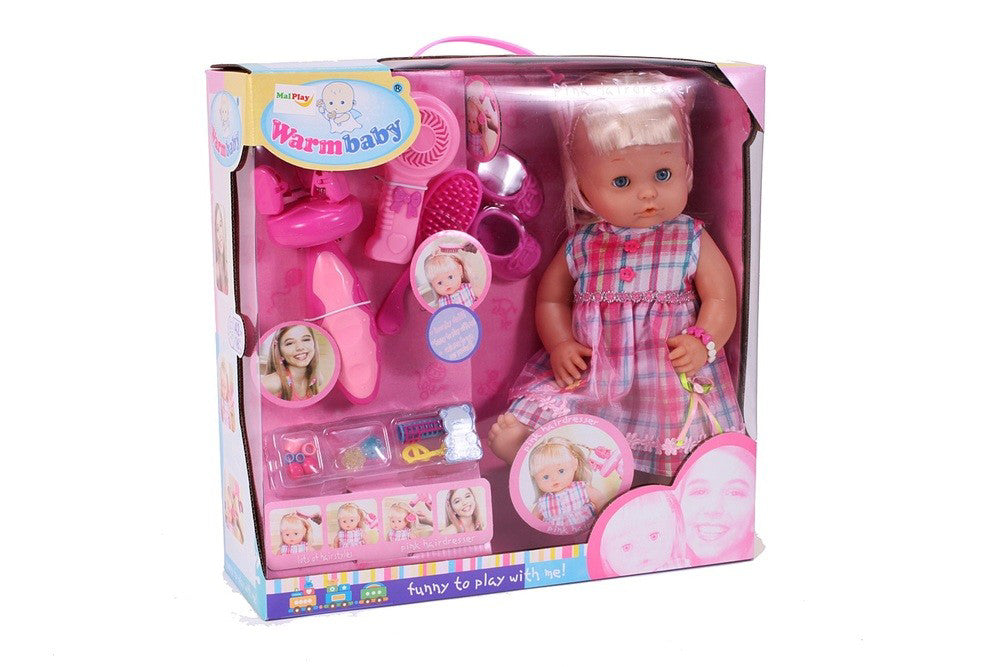 Papusa ANKA cu accesorii pentru par, Malplay 101375