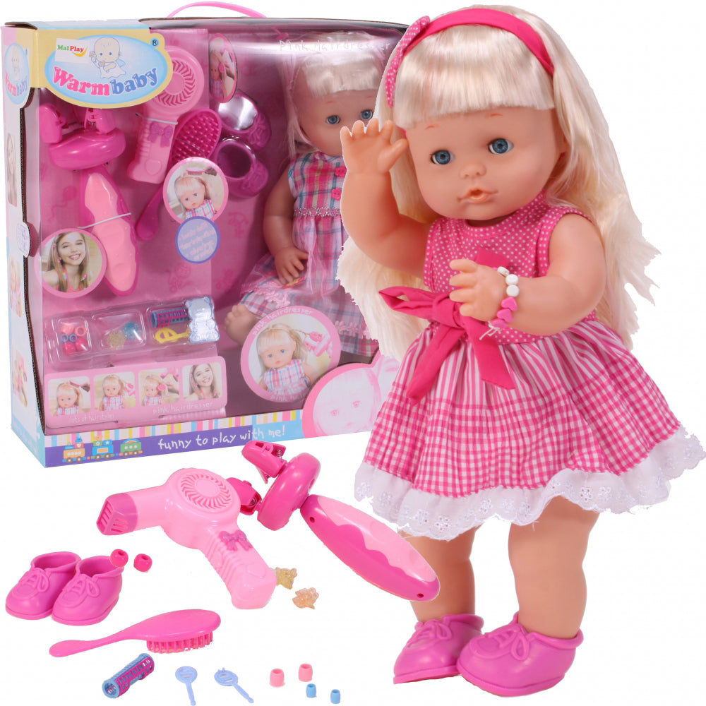 Papusa ANKA cu accesorii pentru par, Malplay 101375