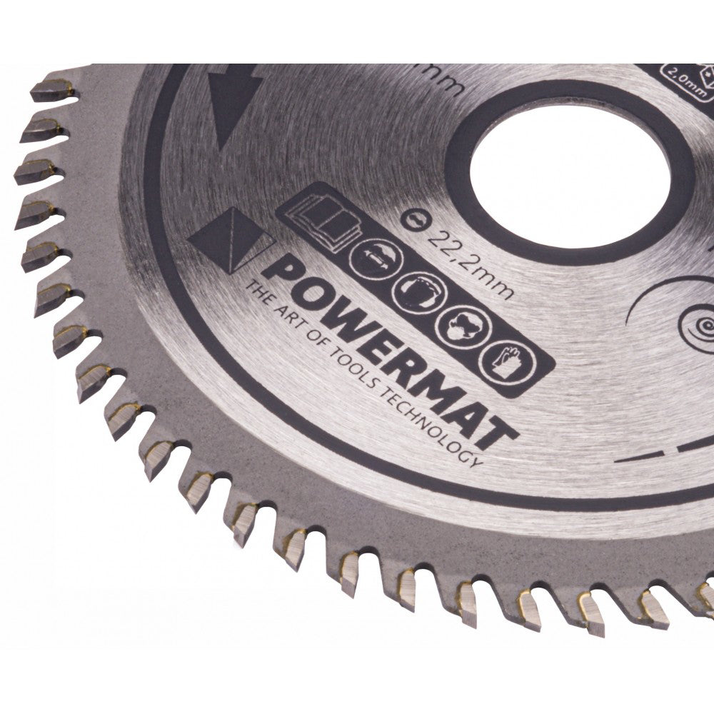 Disc circular pentru lemn 125x22.2mm cu 60 dinti TDD, PM0896