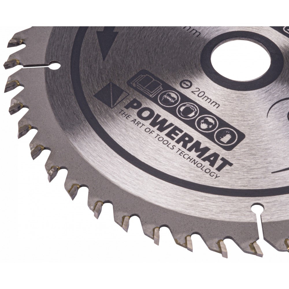 Disc Widia pentru lemn 160x20mm cu 48 dinti TDD, Powermat