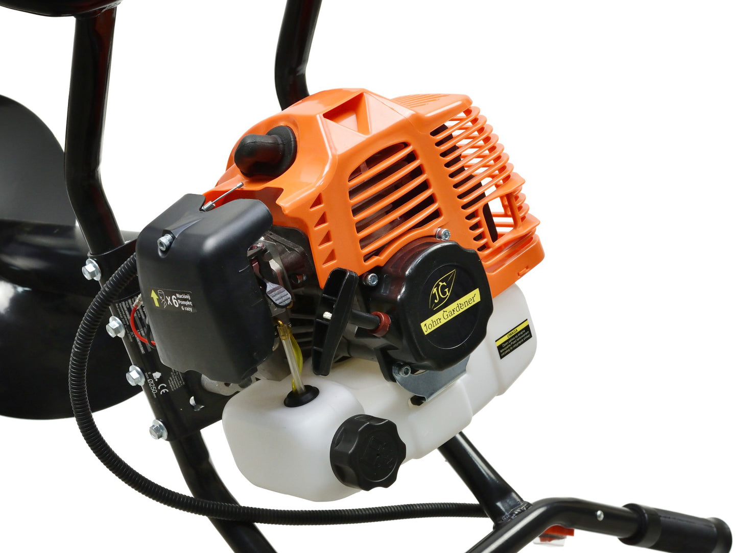 Motoforeza de pământ cu 3 burghie + adaptor 50cm, Geko G84021