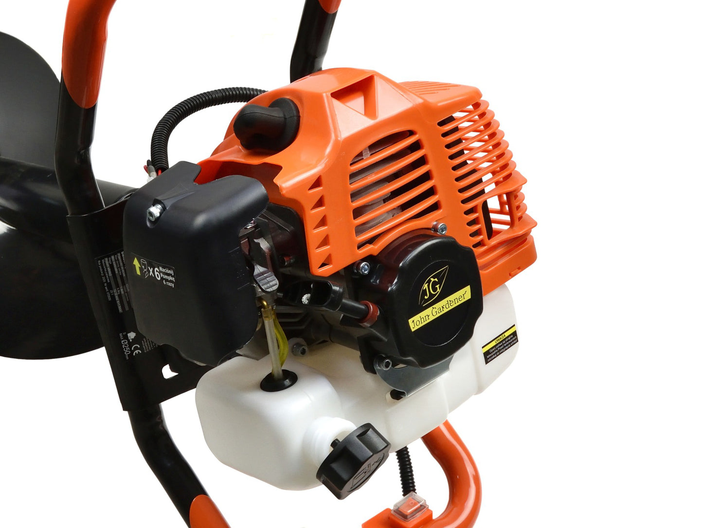 Foreza de pământ cu 3 burghie + adaptor 50cm, Geko G84020