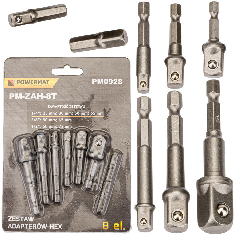 Set de 8 adaptoare Hex, Powermat PM-ZAH-8T