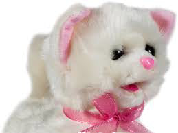 Pisicuță albă cu lesă, Malplay 106617