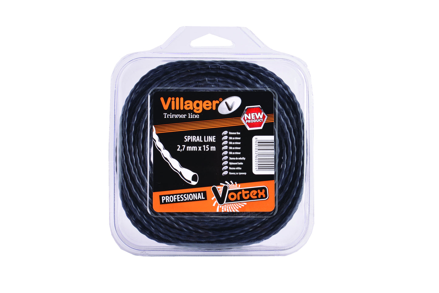 Fir nailon pentru trimmer 2.4mmx15 m, Villager Vortex