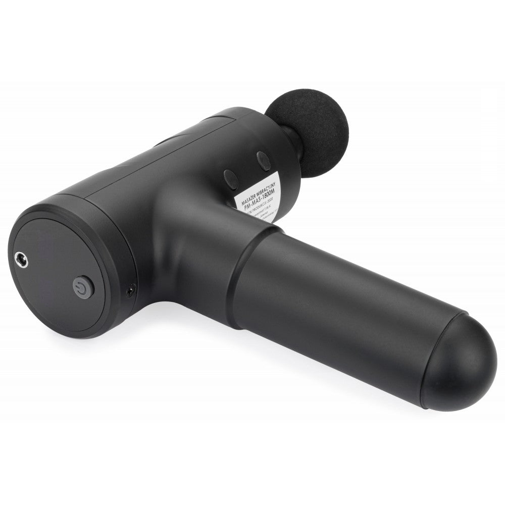 Pistol de masaj (1800mAh) + 6 capete POWERMAT PM-MAS-1800BM