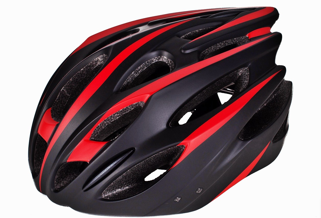 Cască pentru biciclete Sporting BLACK RED, 55-59 cm