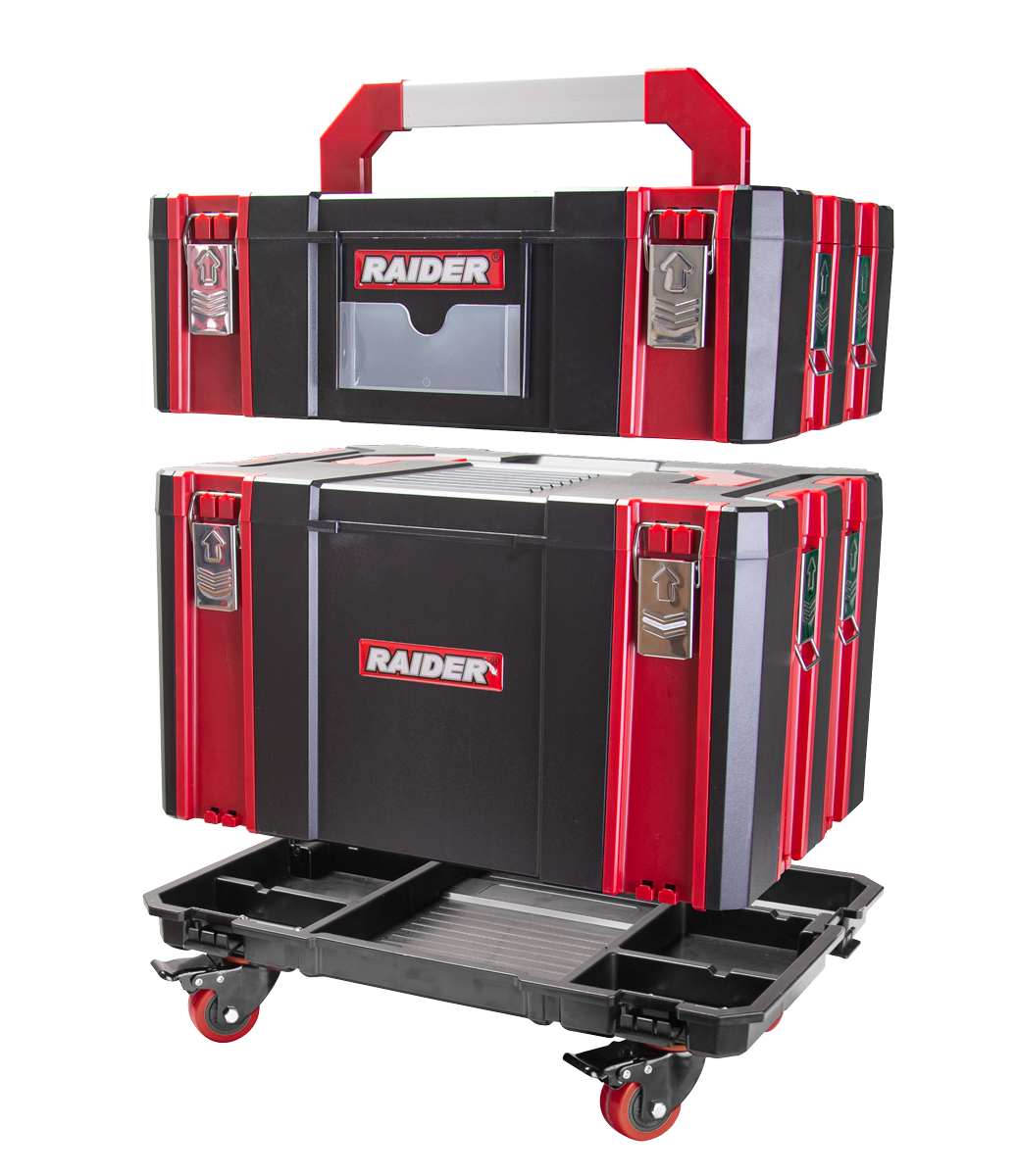Cutie scule pentru sistem modular mobil 44х32х15cm, Raider, 139610