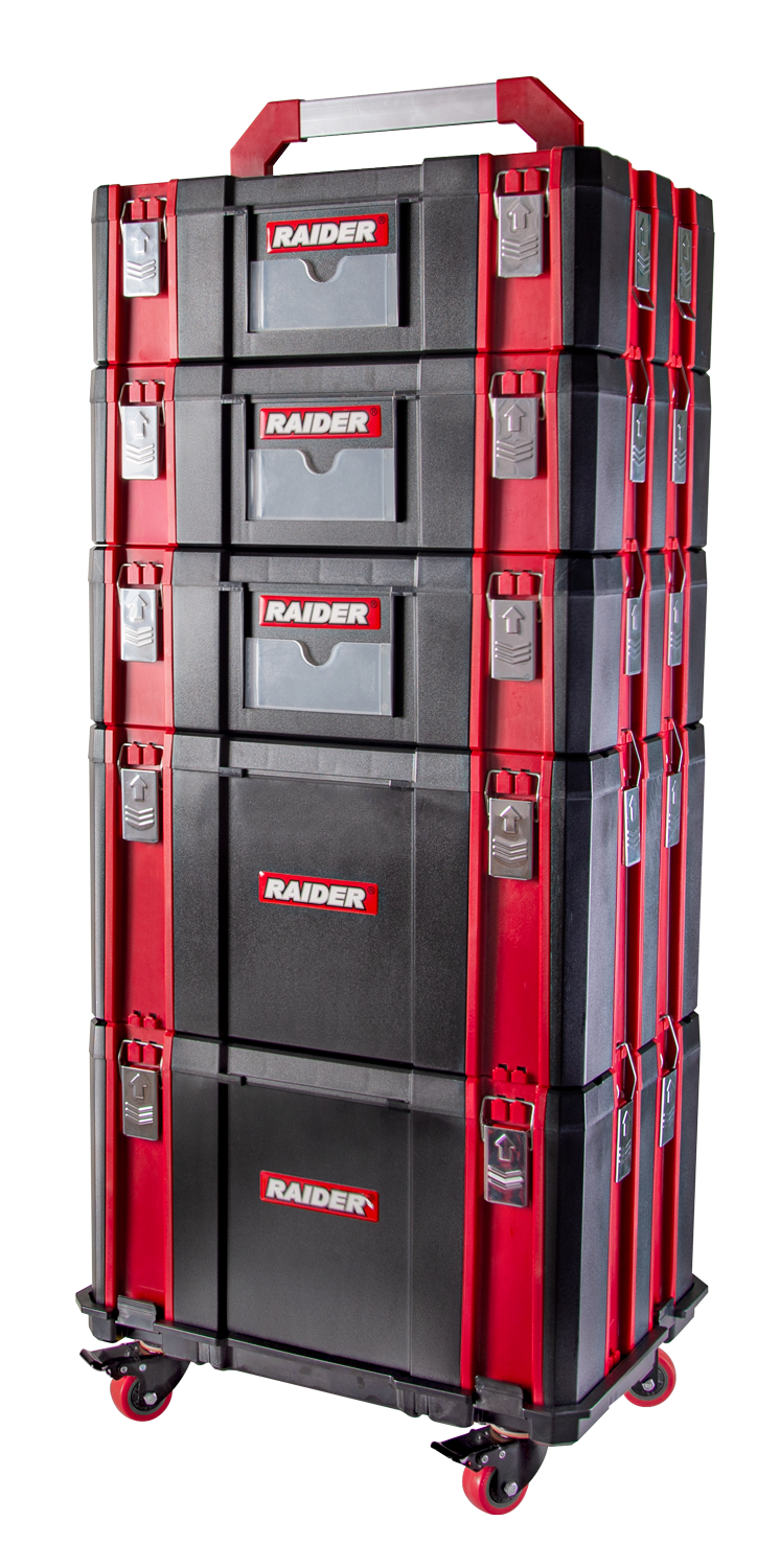 Cutie scule pentru sistem modular mobil 44х32х15cm, Raider, 139610