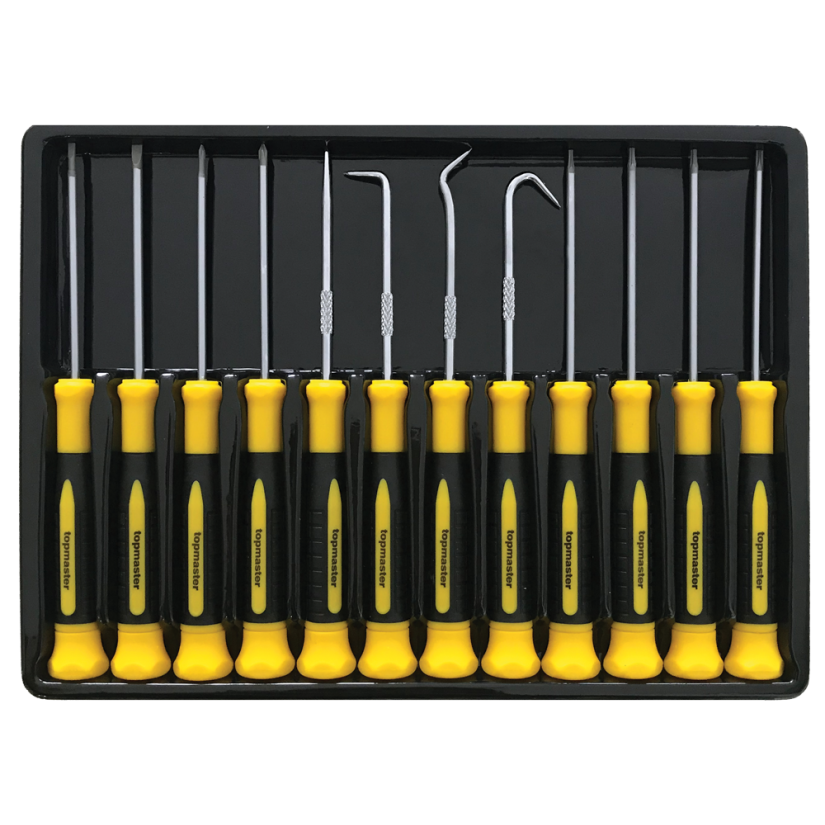 Set 12 surubelnite de precizie, Topmaster, 220103