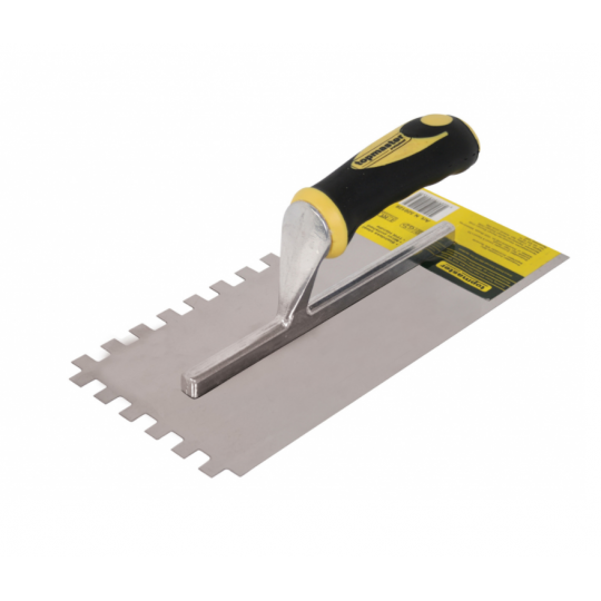 Gletiera maner plastic 280x120mm cu dinti 8x8, Topmaster, 320127