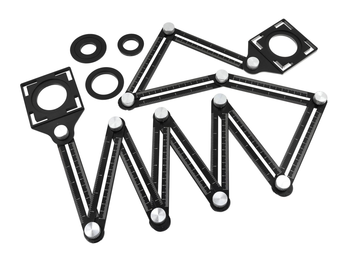 Sablon extensibil pentru gaurire, 12 brate, Geko, G64991