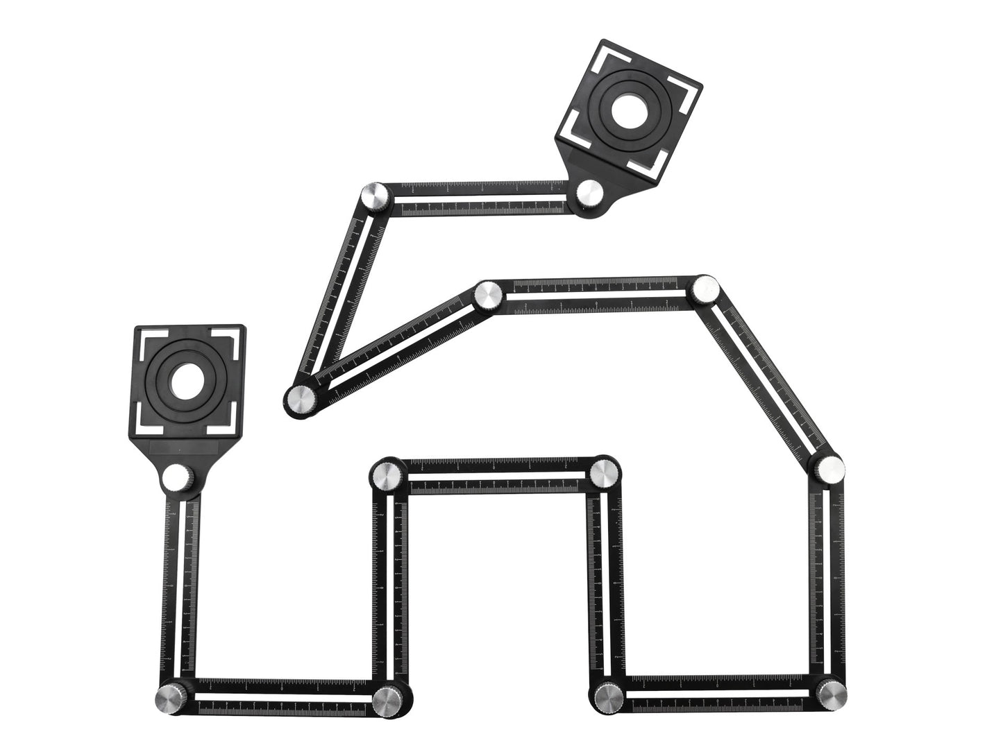 Sablon extensibil pentru gaurire, 12 brate, Geko, G64991