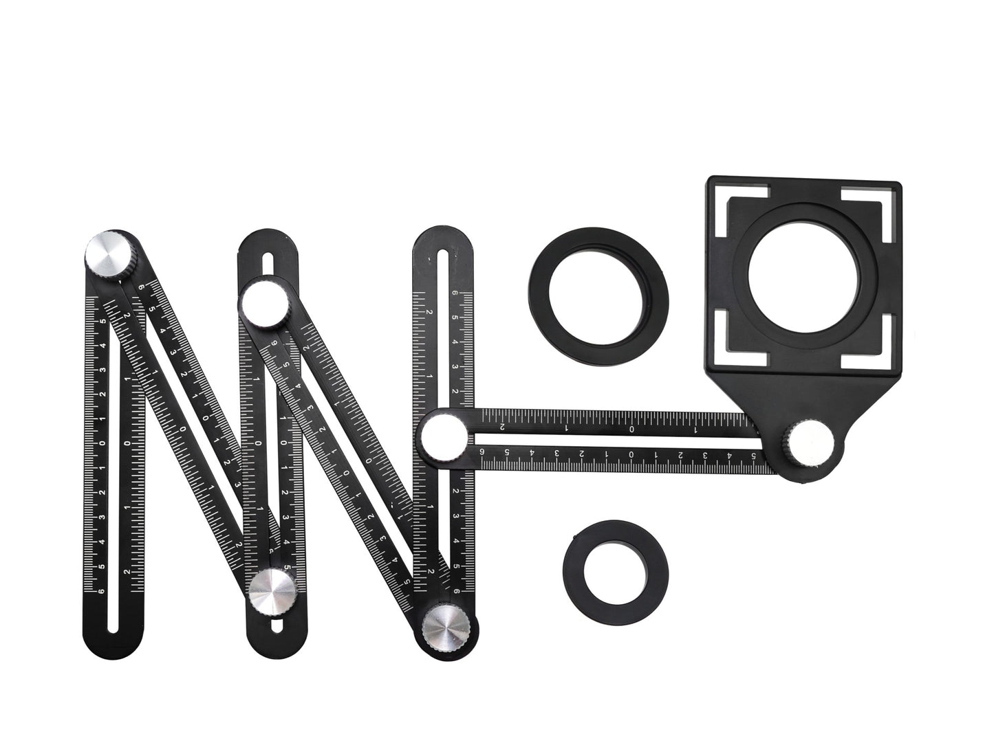 Sablon extensibil pentru gaurire, 6 brate, Geko, G64990