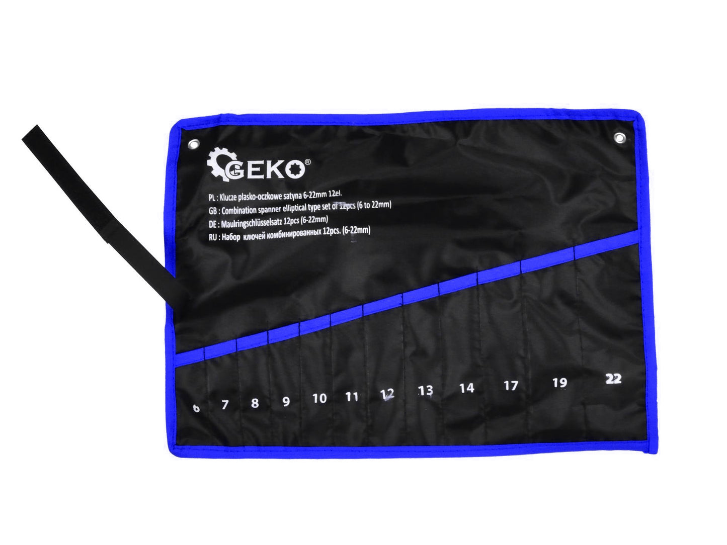 Husa de depozitare din nailon pentru 12 chei 6-22 mm Geko G11250