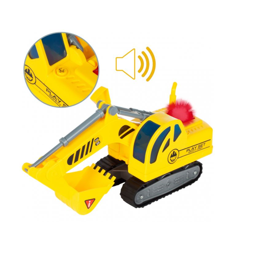 Excavator pe senile cu lumina si sunet, MalPlay 108668
