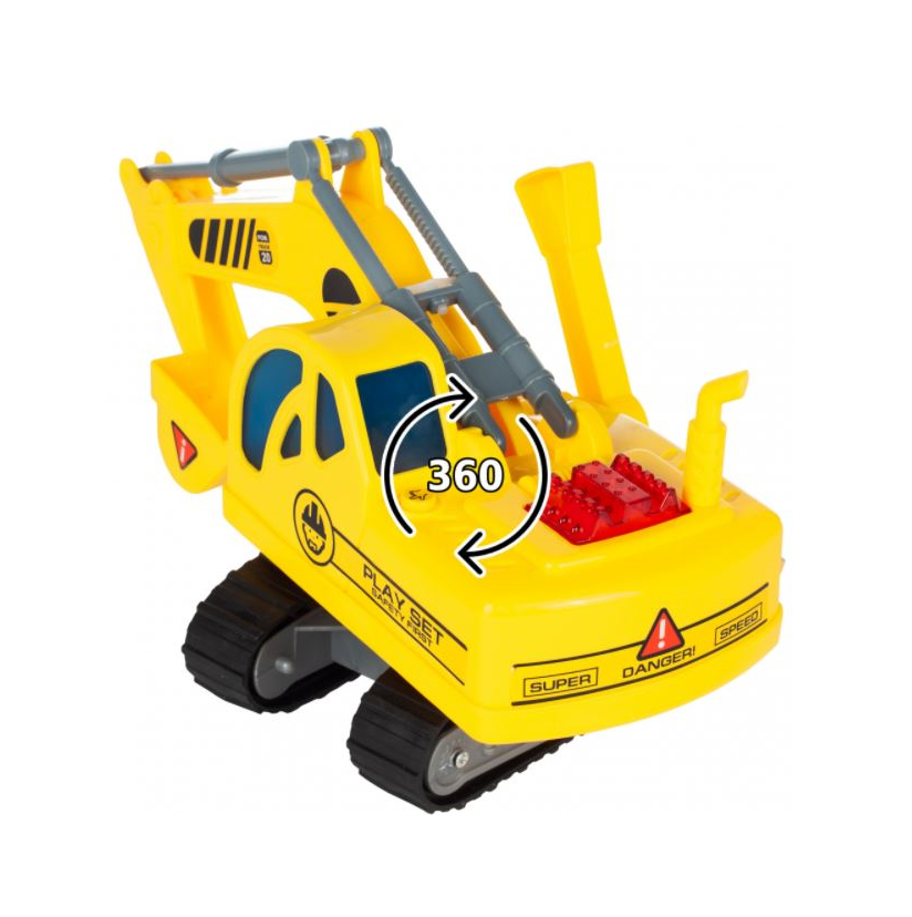 Excavator pe senile cu lumina si sunet, MalPlay 108668