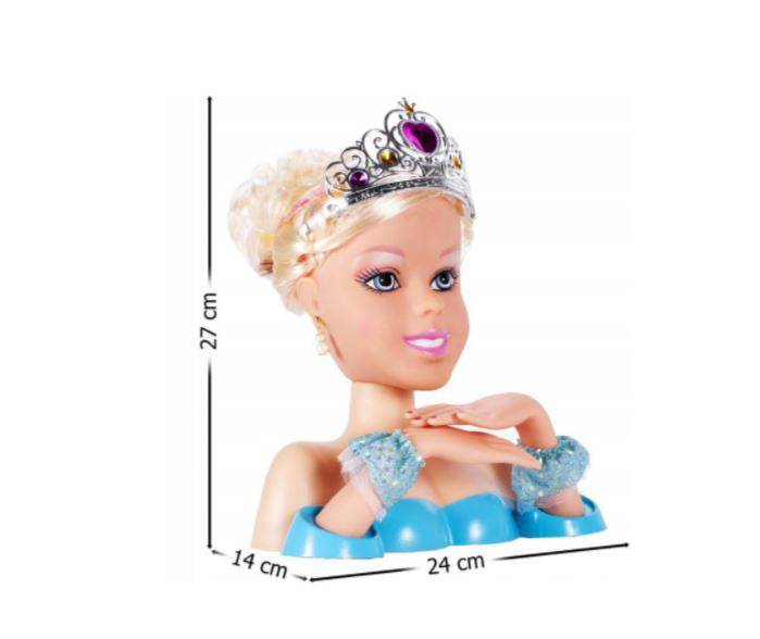 Cap de papusa pentru coafare, MalPlay 107905