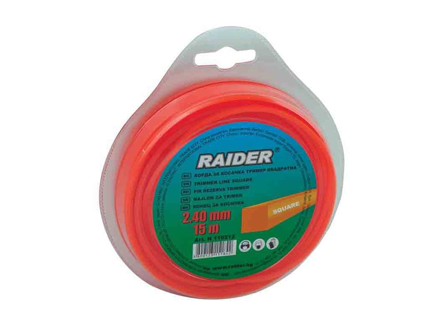 Fir de taiere, 2.4 mm, 15 m, forma patrata, Raider 110212