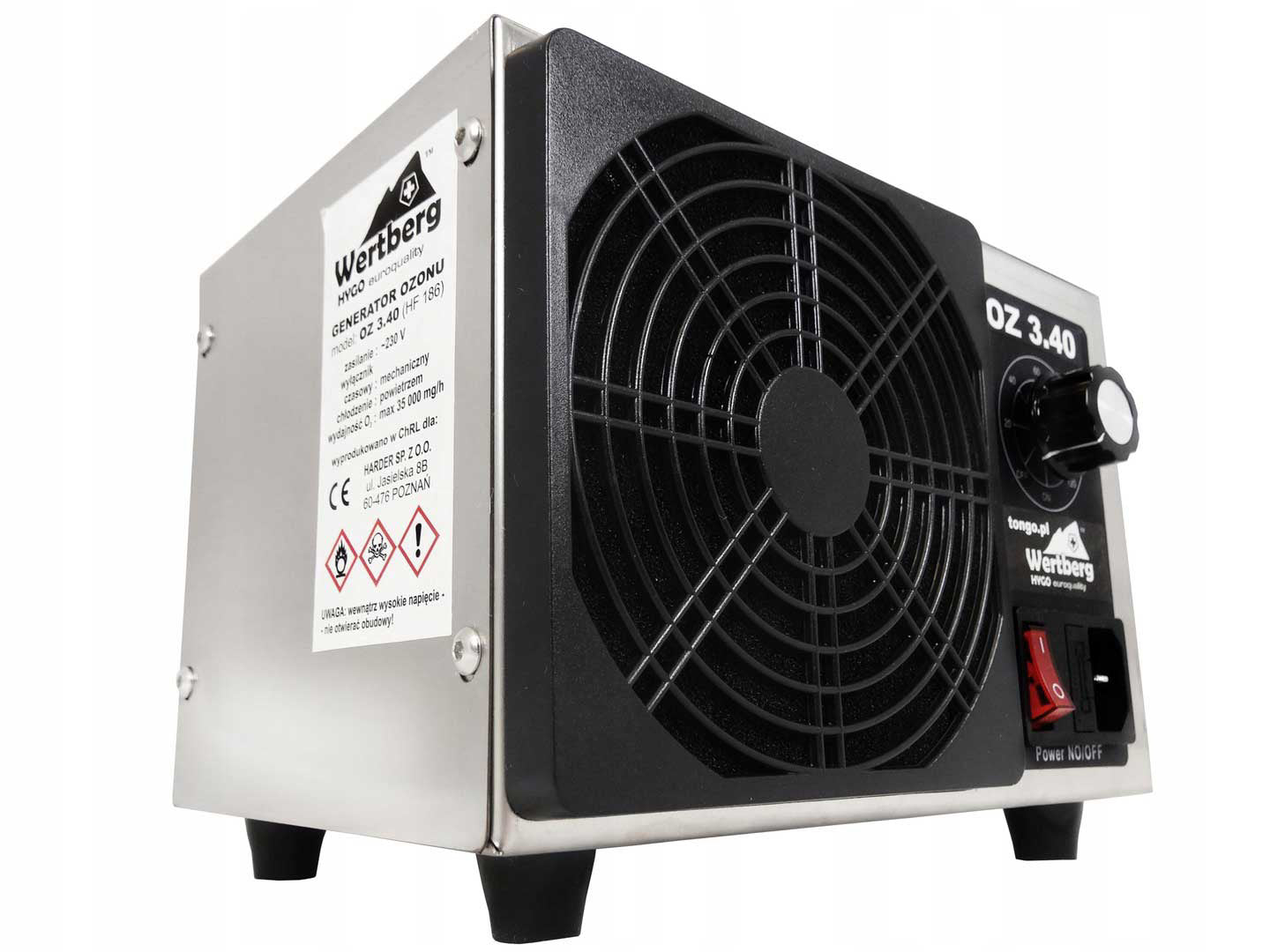 Generator de ozon OZ 3.40 WERTBERG, Harder HD0063, 35g/h. 130W