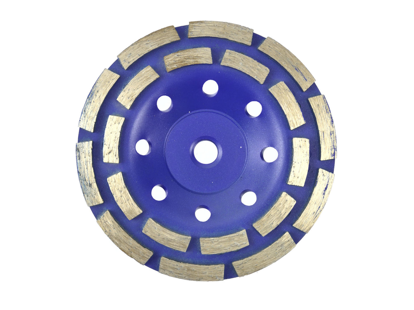 Disc diamantat dublu segmentat 125 mm pentru slefuit beton,marmura,granit,piatra,zidarie,tigla taiere uscata, Geko, G00376