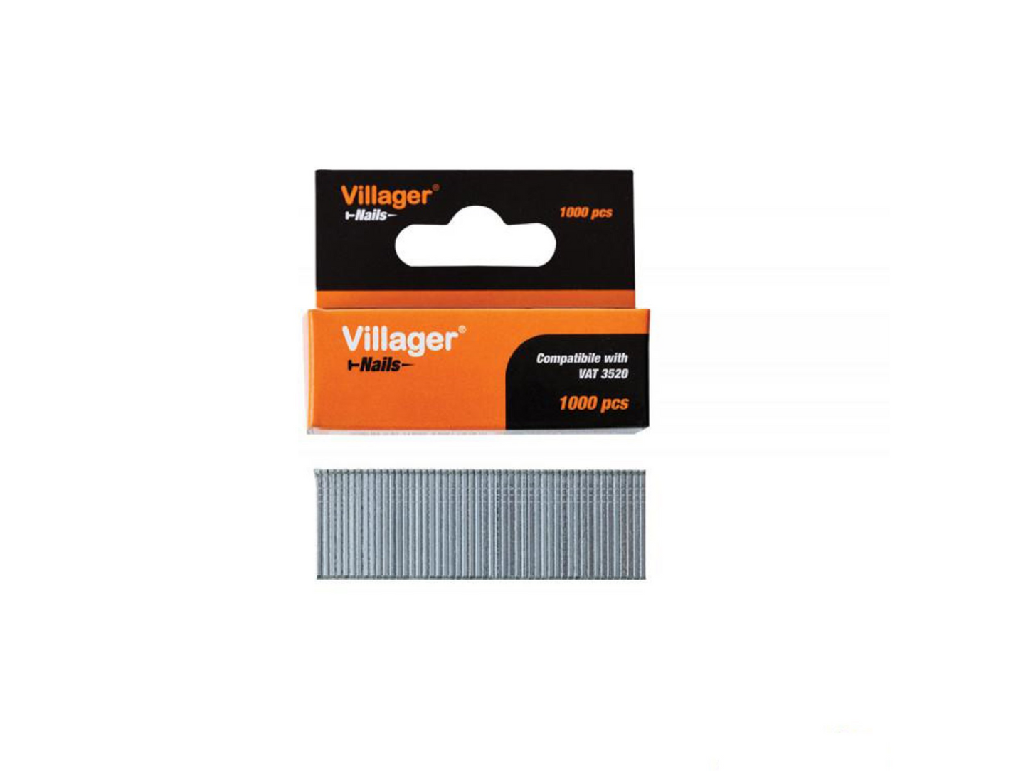 Set 1000 cuie pentru capsator pneumatic 20 mm, Villager VL060651