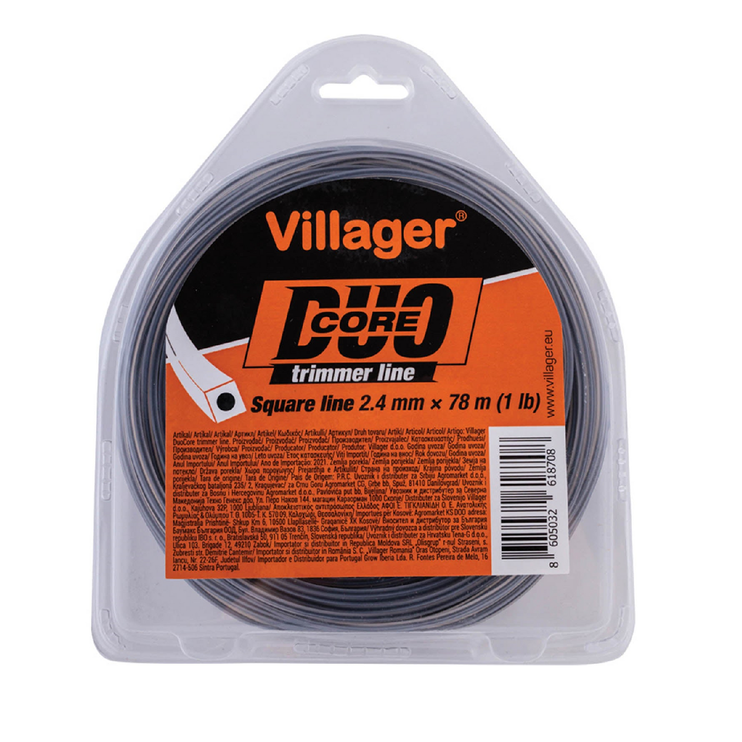 Fir patrat 2.4mm X 1560 m Duo Core, Villager VL068400