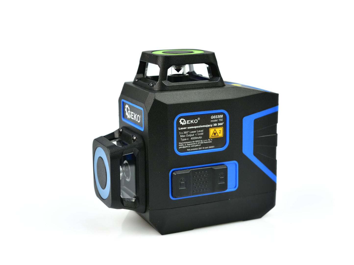 Nivela laser cu autonivelare 3D 360 12x lini verzi, Geko G03308