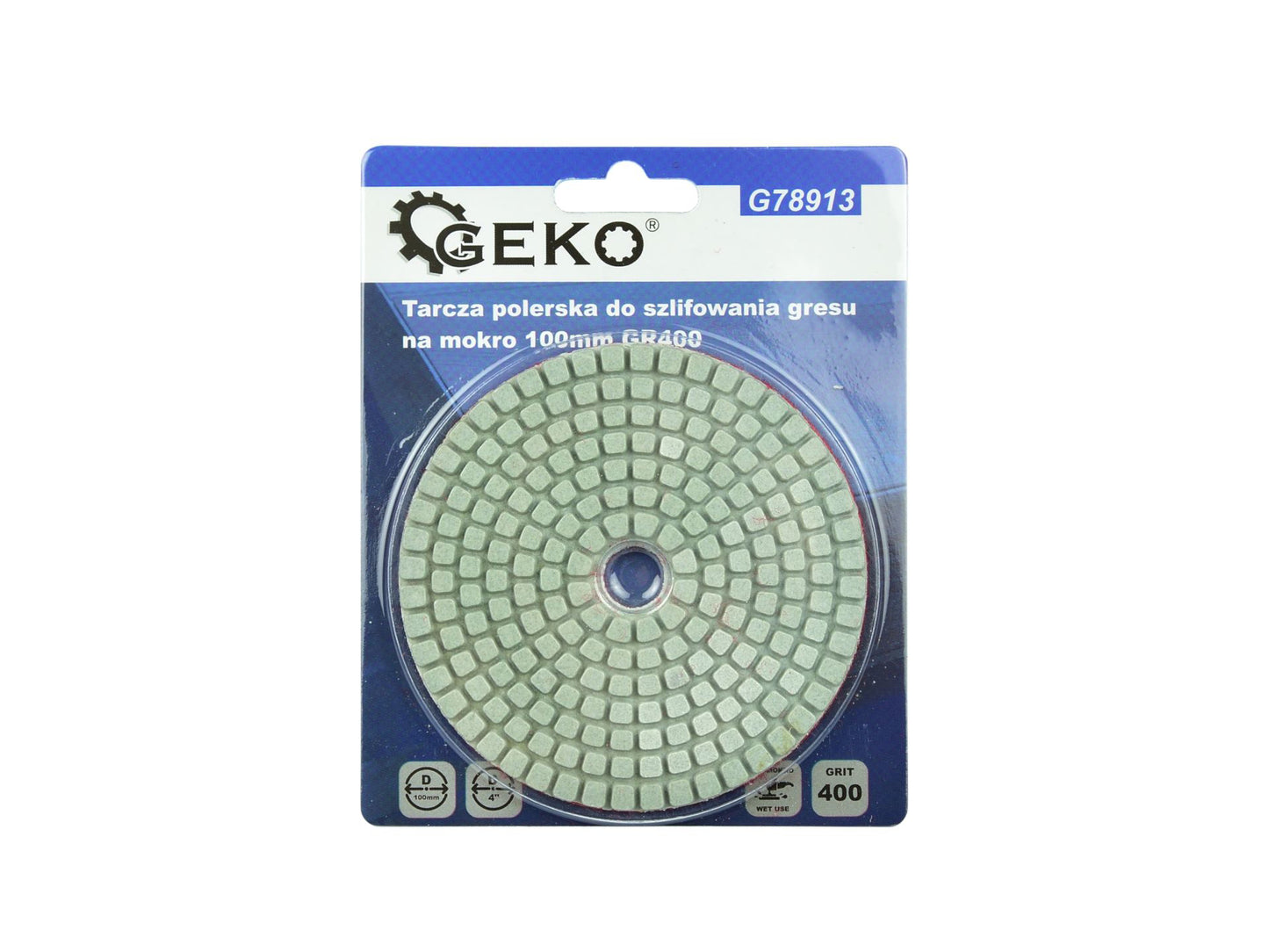 Disc diamantat pentru slefuirea umeda a gresiei, granulatie 400, Geko G78913