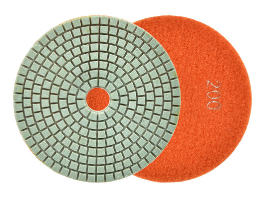 Disc diamantat pentru slefuirea umeda a gresiei, 125 mm, granulatie 200, Geko G78919